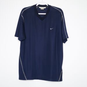 Nike Mens Shirt‎ Size XL Blue Golf Casual Athletic Pullover Tee